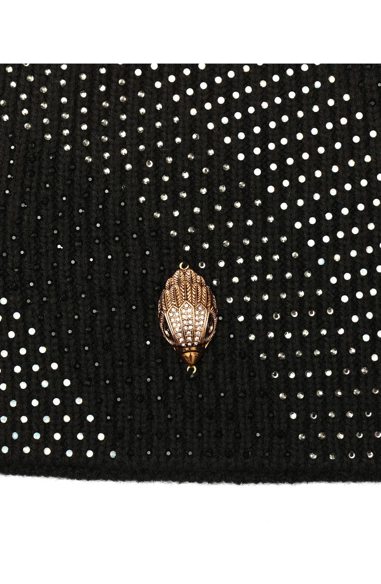 Kurt Geiger London Crystal Wave Monochrome Beanie, Alternate, color, Black