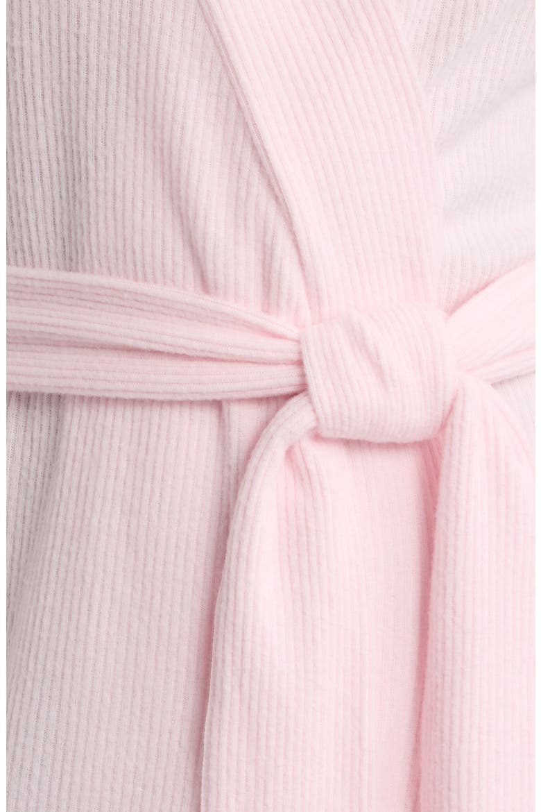 Cozy Short Robe, Alternate, color, PINK PRIMROSE