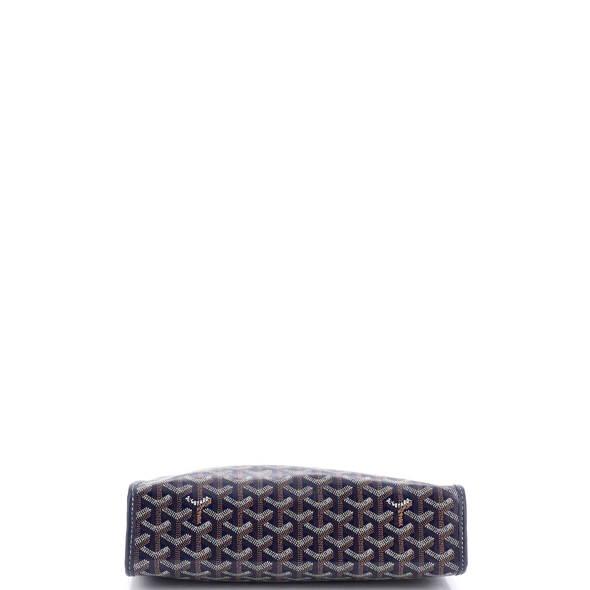 Pre-Owned Goyard Jouvence Toiletry Pouch Coated Canvas GM, Alternate, color, Blue