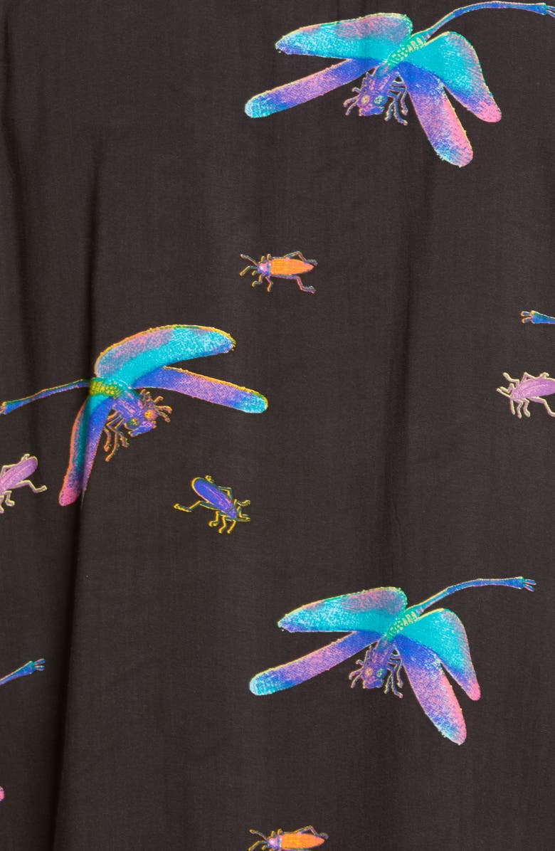 Obey Dragonfly Regular Fit Short Sleeve Button-Up Camp Shirt, Alternate, color,