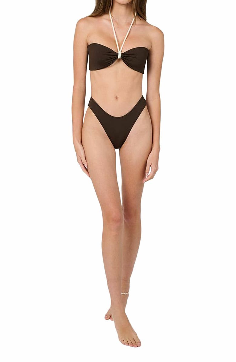 WeWoreWhat Classic Scoop Bottom, Alternate, color, Mahogany