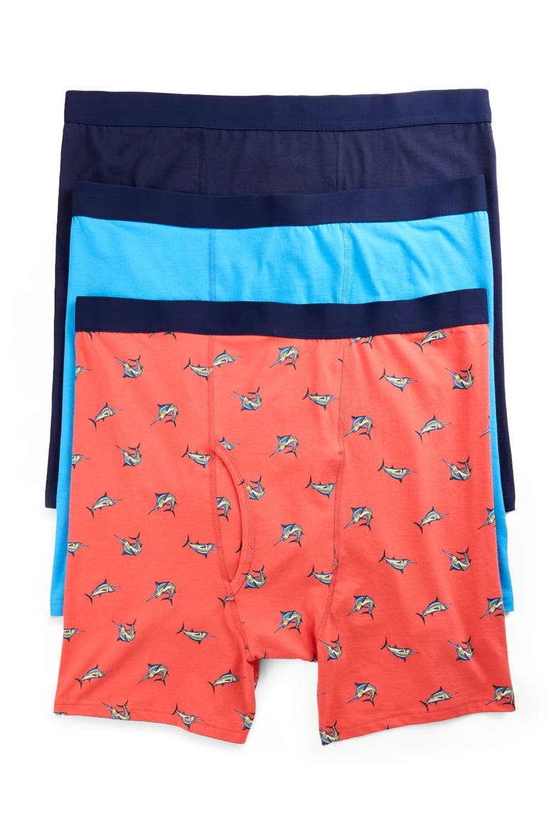 Big & Tall 3-pk Active Stretch 4 Inch Boxer Briefs V5, Main, color, MARLIN