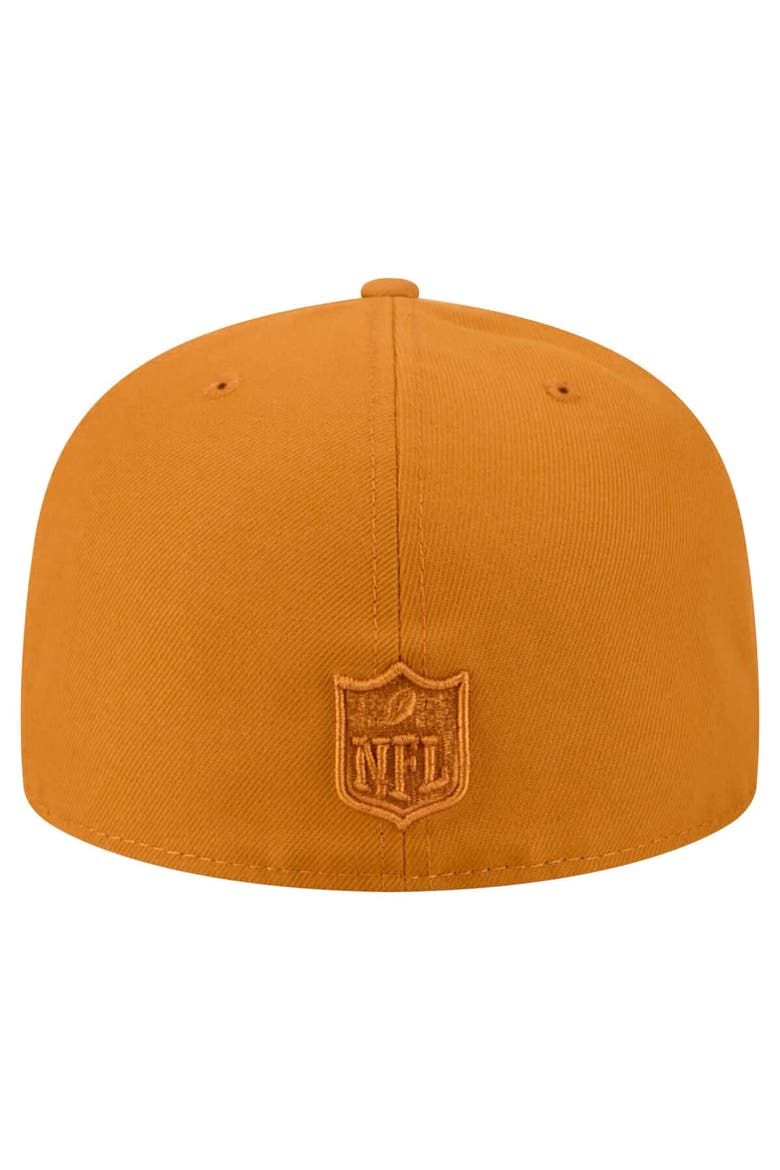 Men's New Era  Brown Las Vegas Raiders Color Pack A-Frame 59FIFTY Fitted Hat, Alternate, color, Brown
