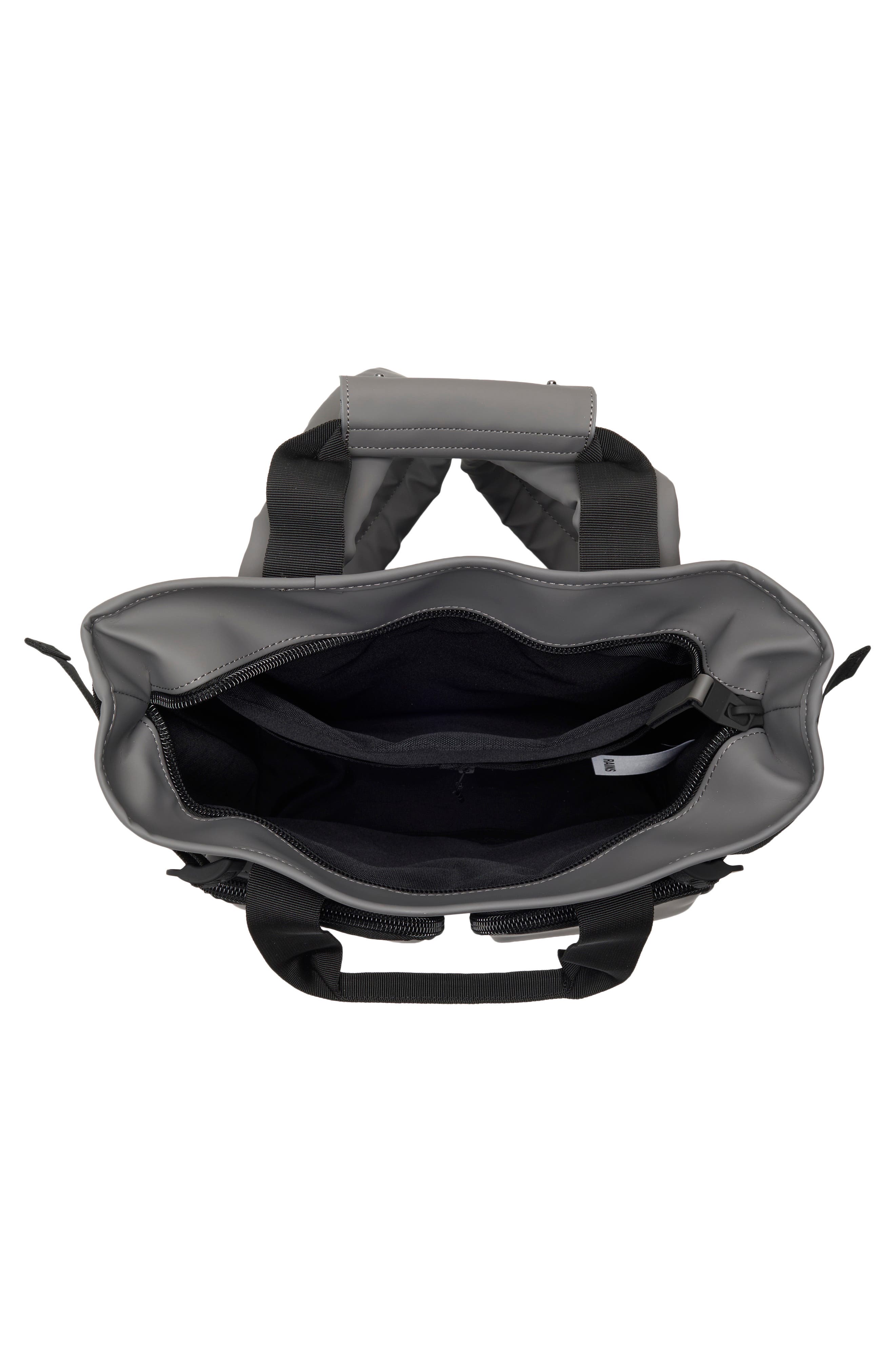 Rains Texel Waterproof Tote Backpack, Alternate, color, Grey