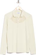 Original Penguin Mesh Yoke Performance Long Sleeve Polo