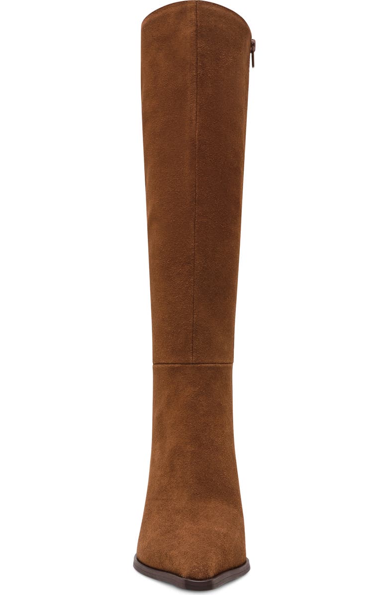 Steve Madden Lingo Pointed Toe Knee High Boot, Alternate, color, Chestnut Suede