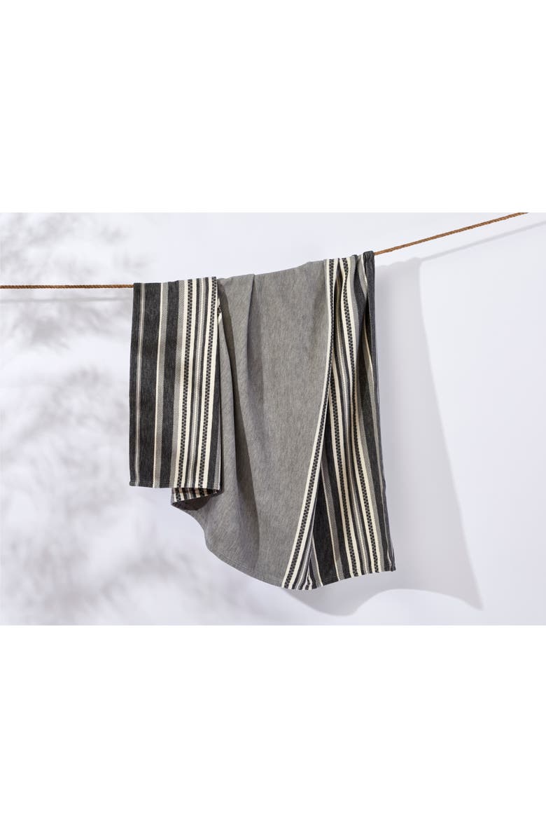 Coyuchi Mariposa Stripe Organic Cotton Throw Blanket, Alternate, color,