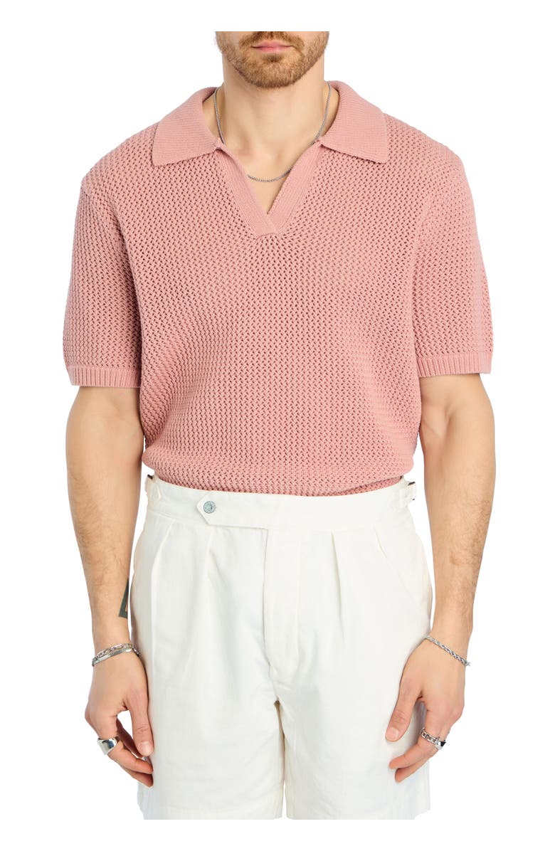 SER.O.YA Romeo Crochet Polo Shirt, Main, color, 