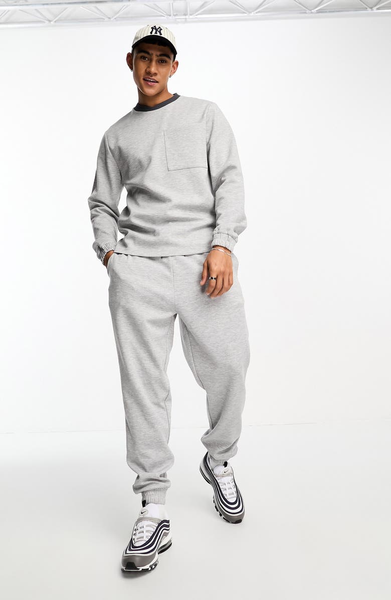 ASOS DESIGN Contrast Trim Sweatshirt, Alternate, color,