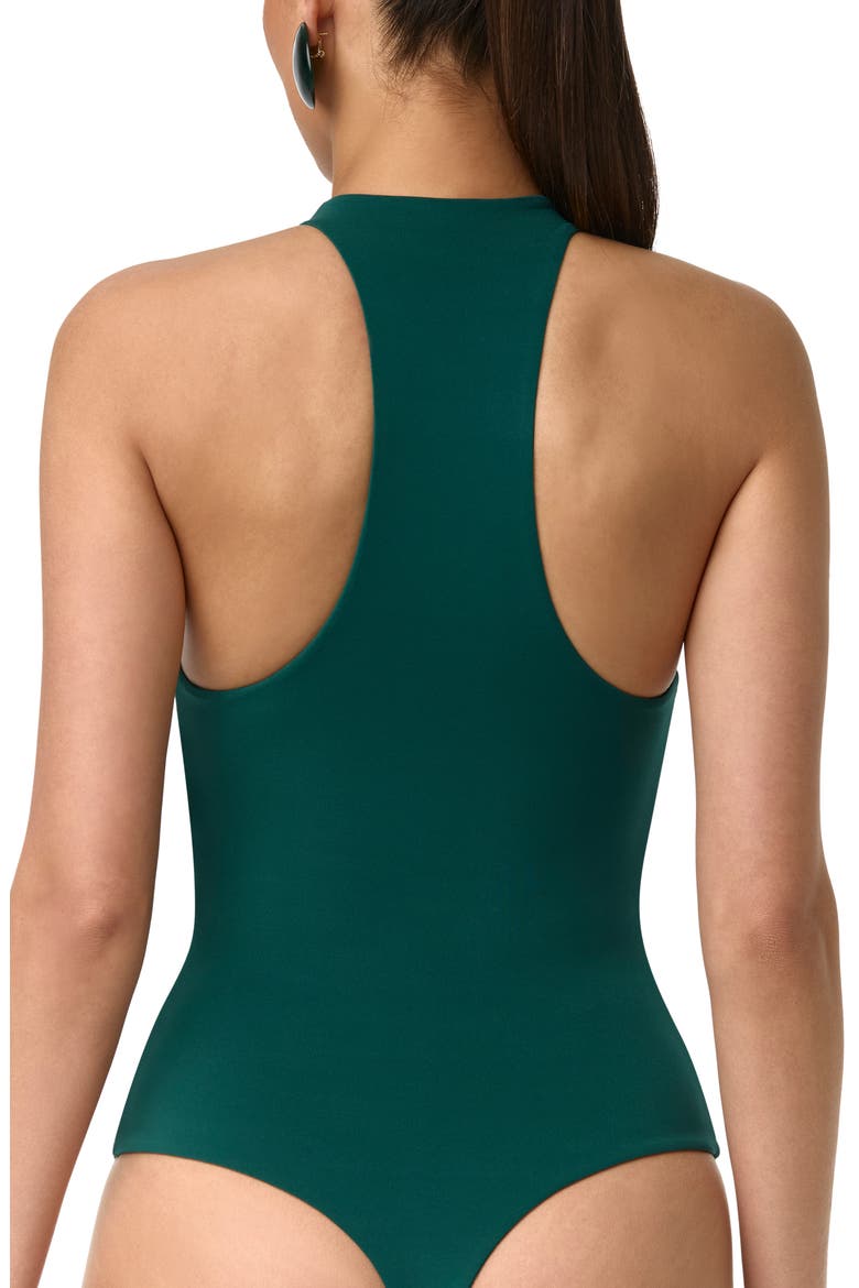 Funnel Neck Racerback Bodysuit (Women) | Nordstrom