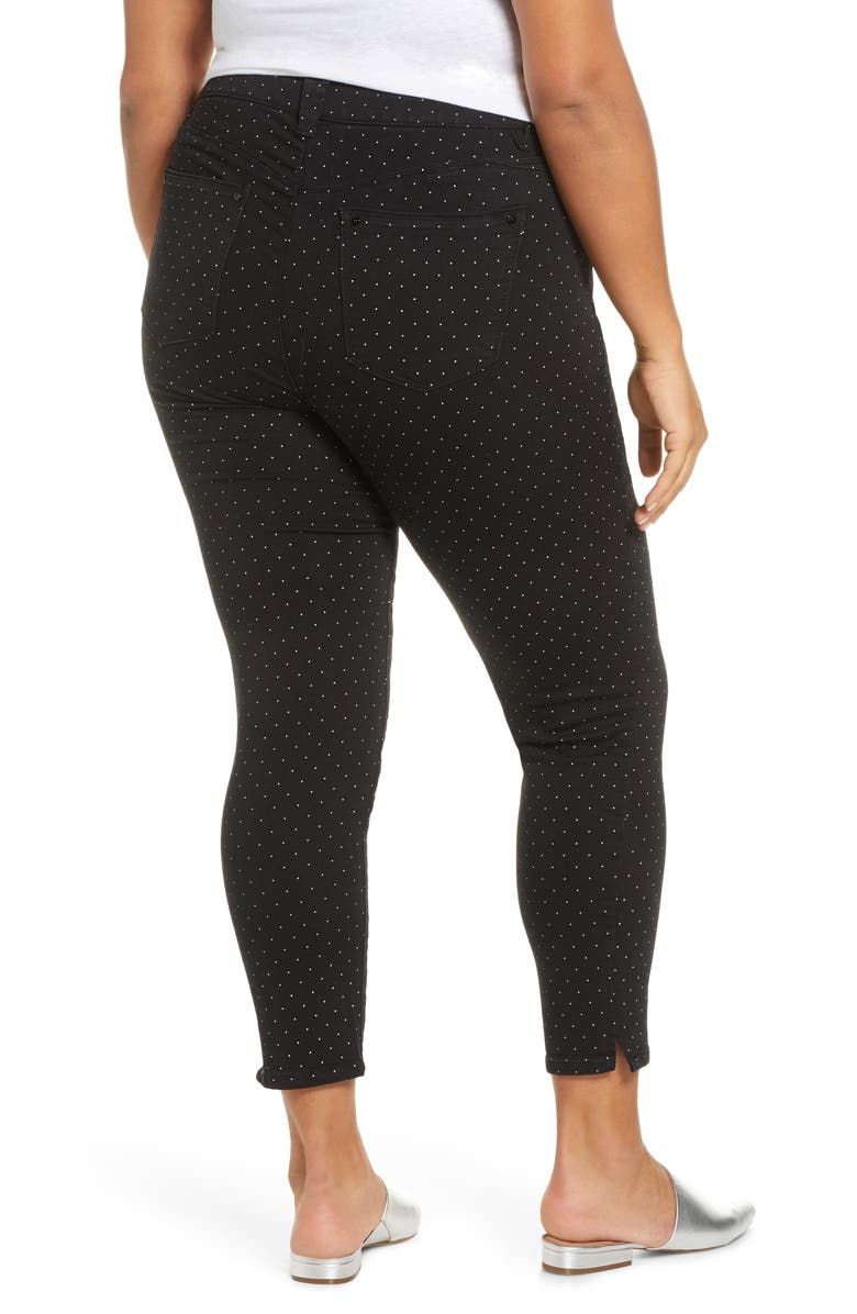 Wit & Wisdom Ab-Solution Micro Dot Ankle Jeans, Alternate, color, 