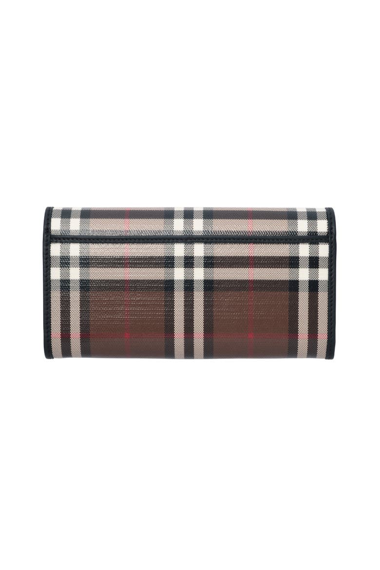 Check Continental Wallet, Alternate, color, Chocolate brown