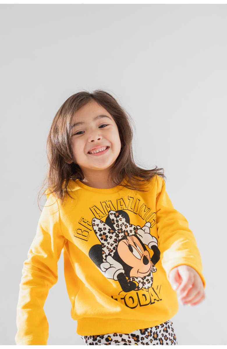 Disney Sweatshirt & Leggings Set, Alternate, color, Yellow