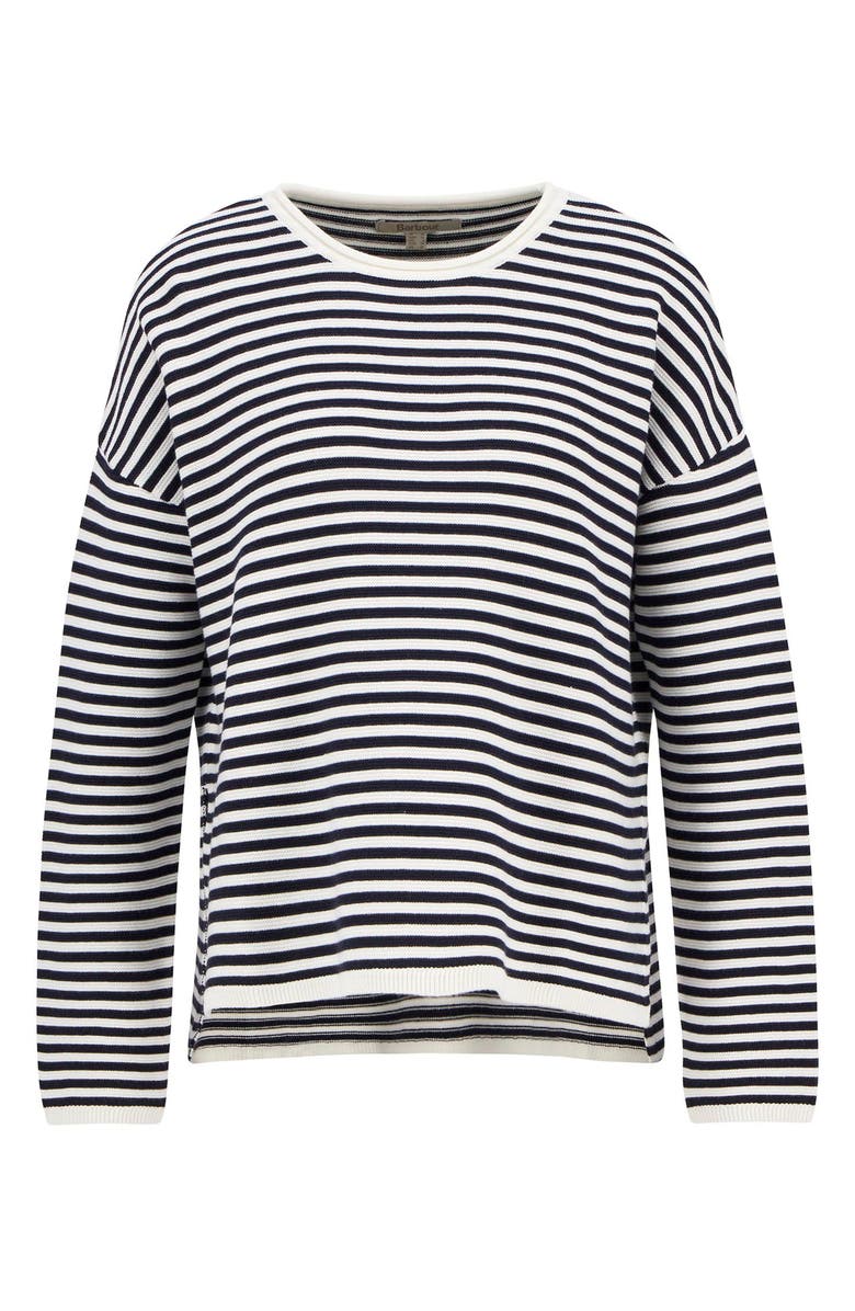 Barbour Marine Stripe Cotton Sweater, Alternate, color,