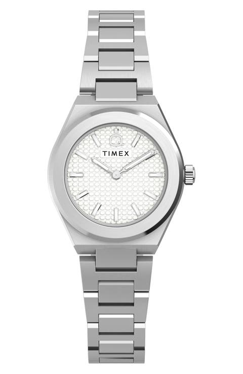Q Timex® Continental Mini 24mm Stainless Steel Bracelet Watch