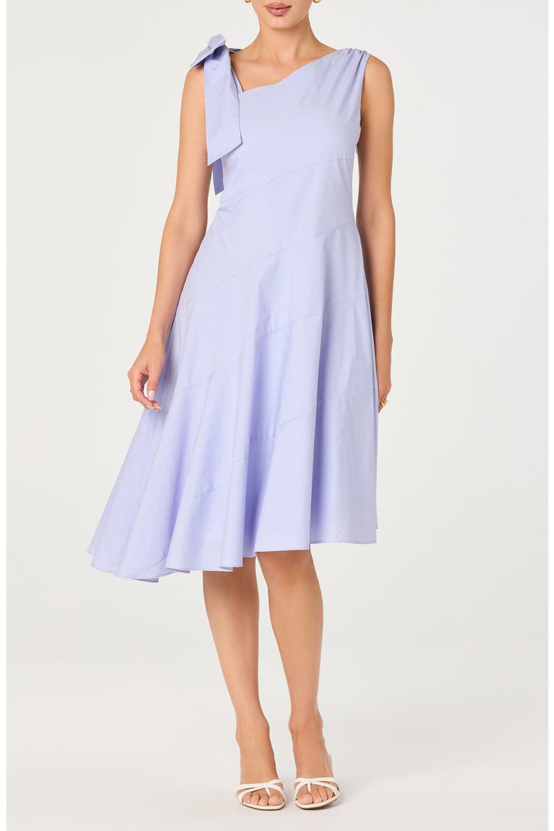 Azriel Asymmetric A-Line Dress, Main, color, BLUE