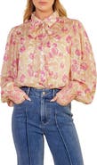 FLYING TOMATO Printed Woven Top