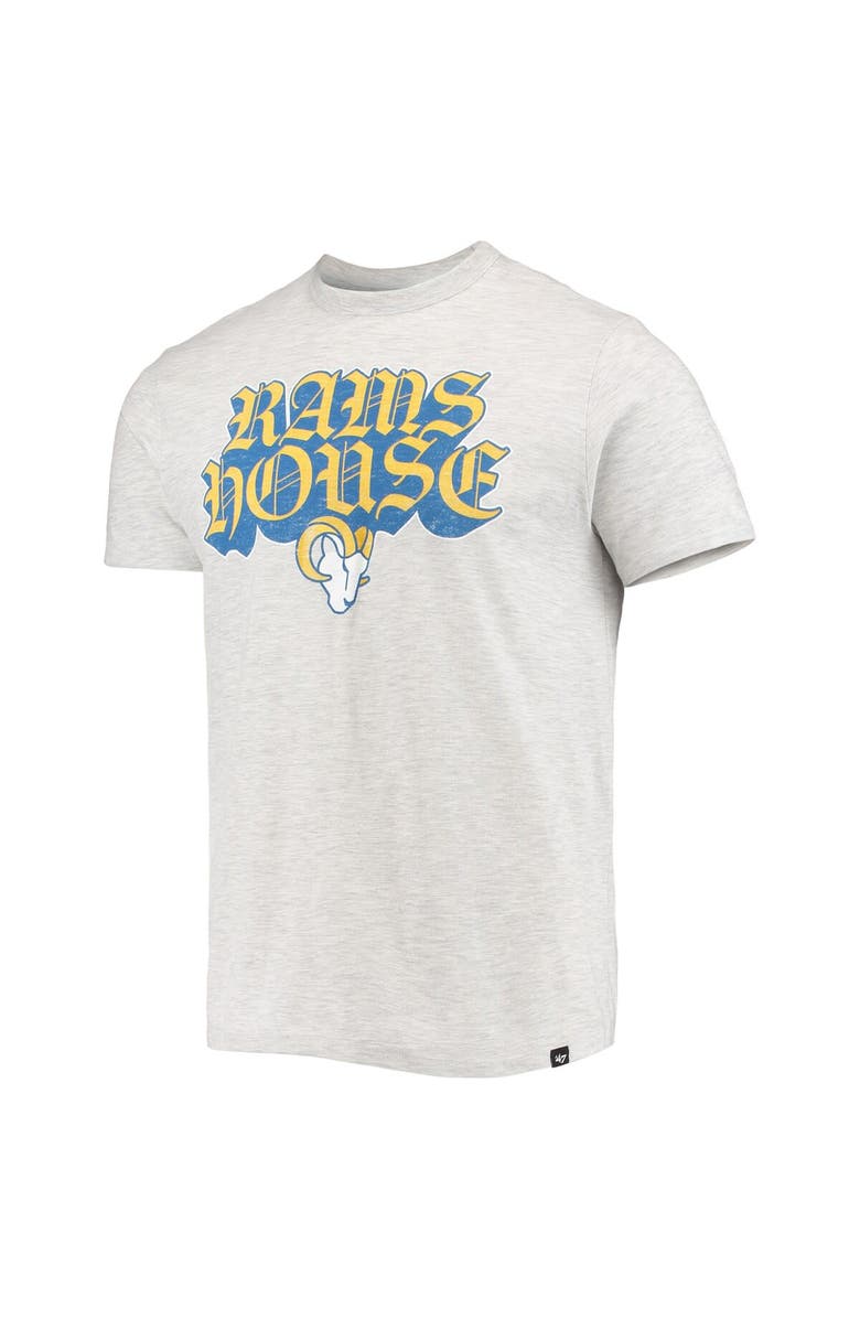 '47 Men's '47 Heathered Gray Los Angeles Rams Team Franklin T-Shirt, Alternate, color, Heather Gray