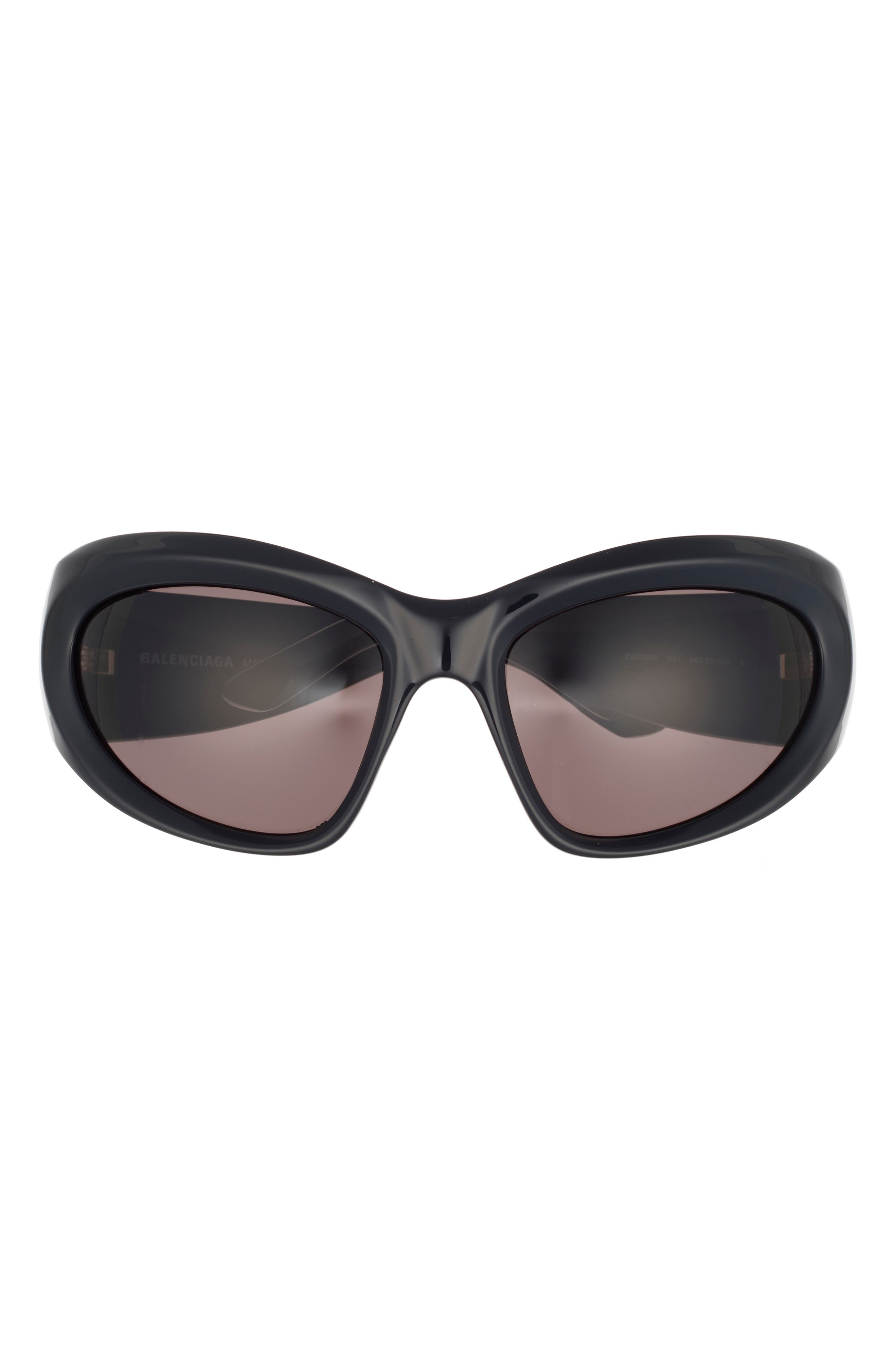 Balenciaga 64mm Shield Sunglasses