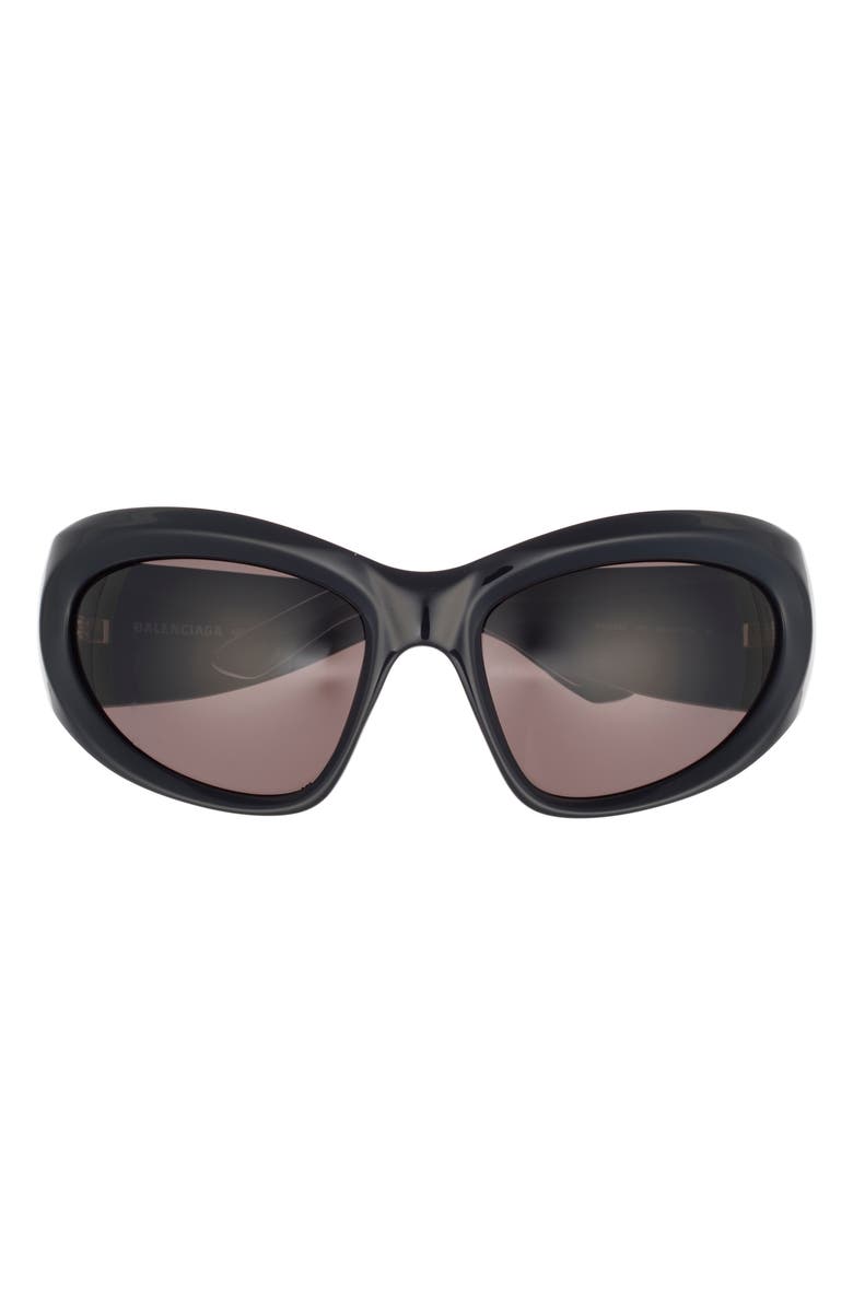 Balenciaga 64mm Shield Sunglasses, Main, color,