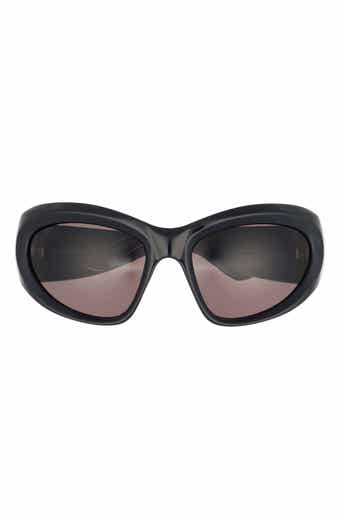 Balenciaga 64mm Shield Sunglasses