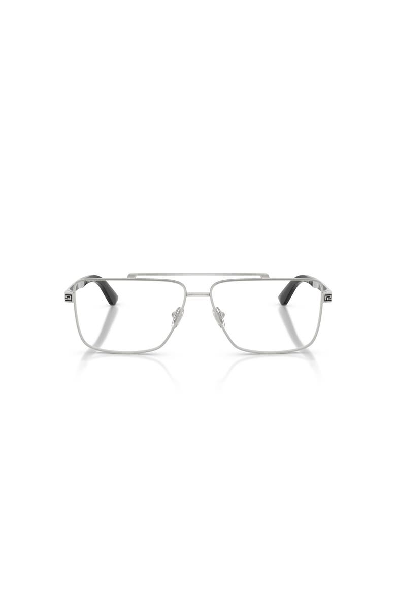 58mm Rectangle optical glasses, Alternate, color, Silver