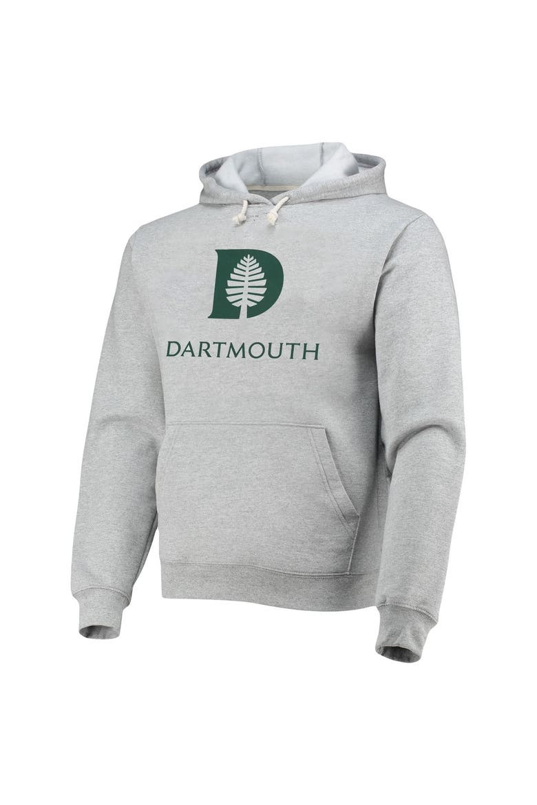 Men's League Collegiate Wear Heathered Gray Dartmouth Big Green Seal Neuvo Essential Fleece Pullover Hoodie, Alternate, color, Heather Gray