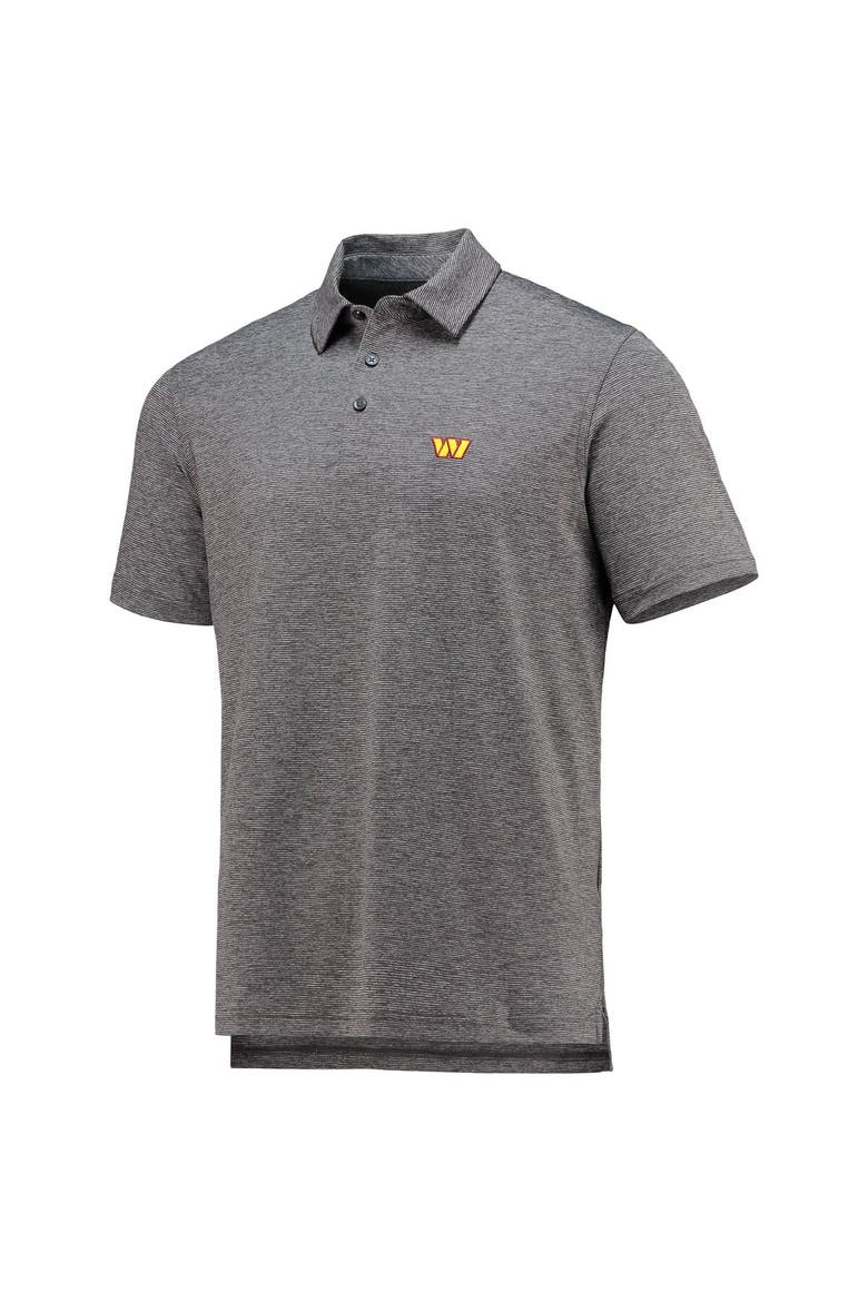 Men's Vineyard Vines Charcoal Washington Commanders Destin Stripe Sankaty Polo, Alternate, color, Charcoal