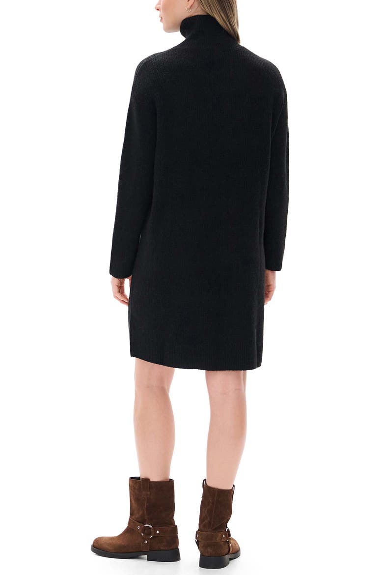 Iris Long Sleeve Turtleneck Sweater Dress, Alternate, color, CLASSIC BLACK
