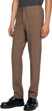 SANDRO Jersey trousers