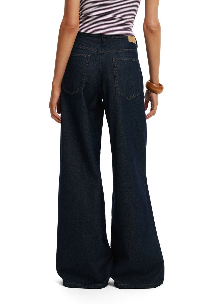 High Waist Wide Leg Jeans, Alternate, color, ARIES BLUE