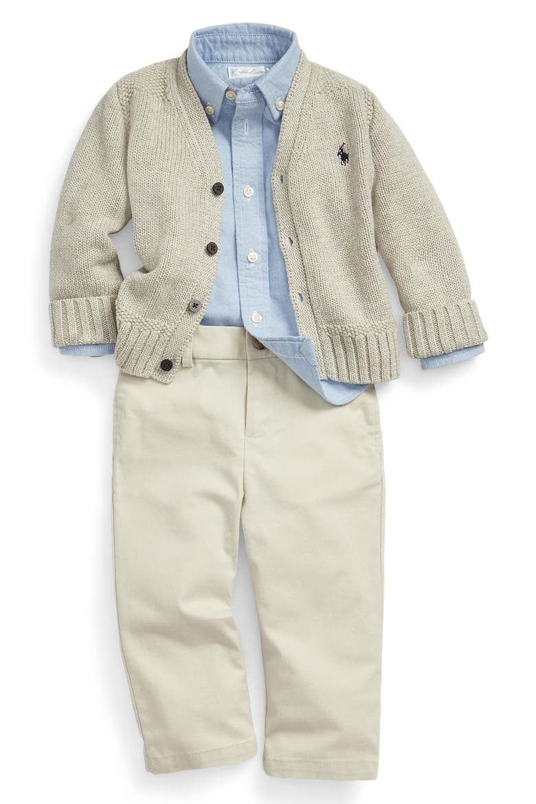 V-Neck Cardigan, Alternate, color, LIGHT SPORT HEATHER