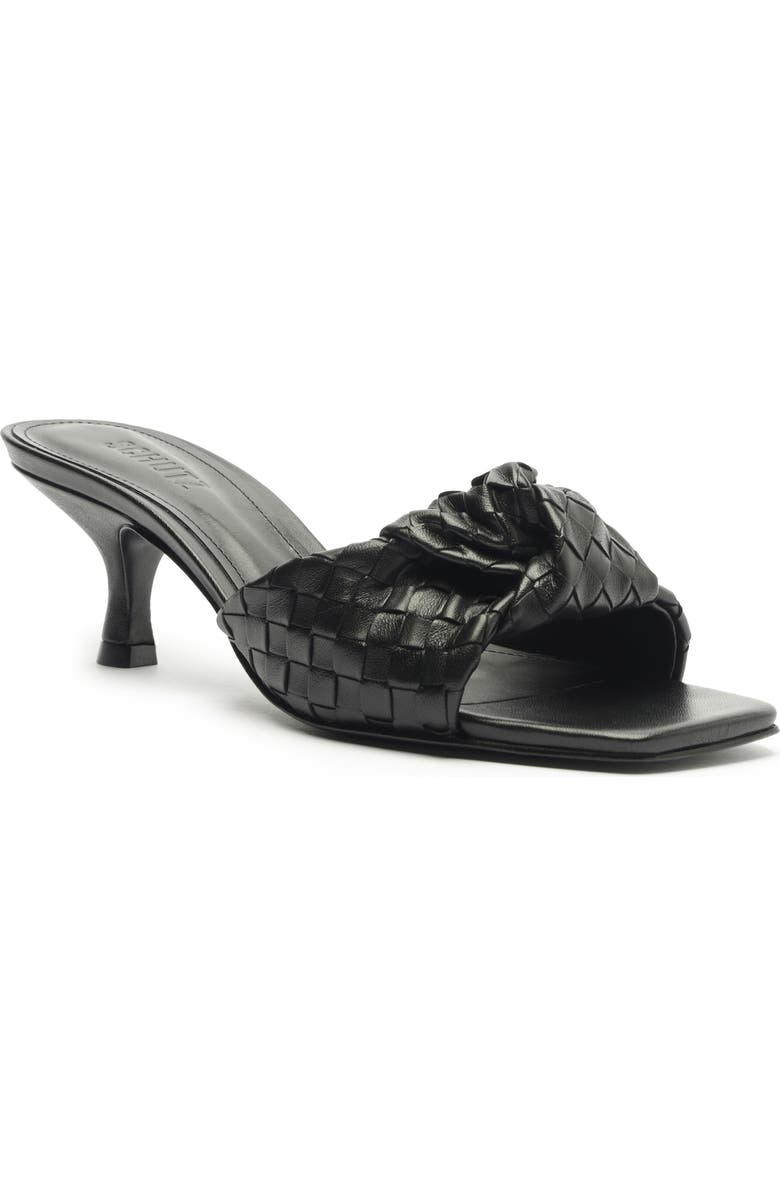 Schutz Kareena Knot Slide Sandal, Main, color, Black