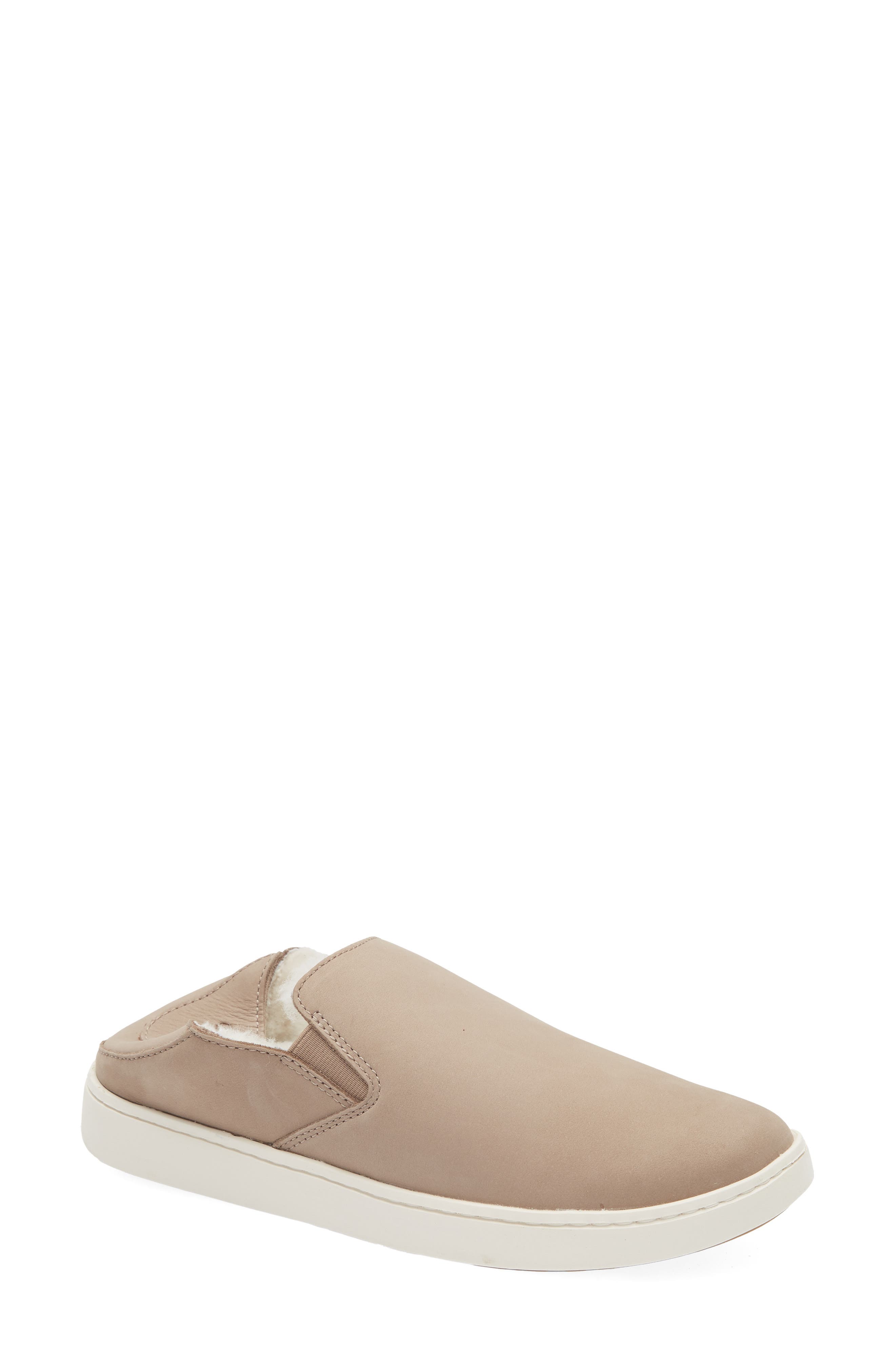 Pehuea Cozy Waterproof Genuine Shearling Convertible Sneaker, Alternate, color, TAUPE GREY / TAUPE GREY