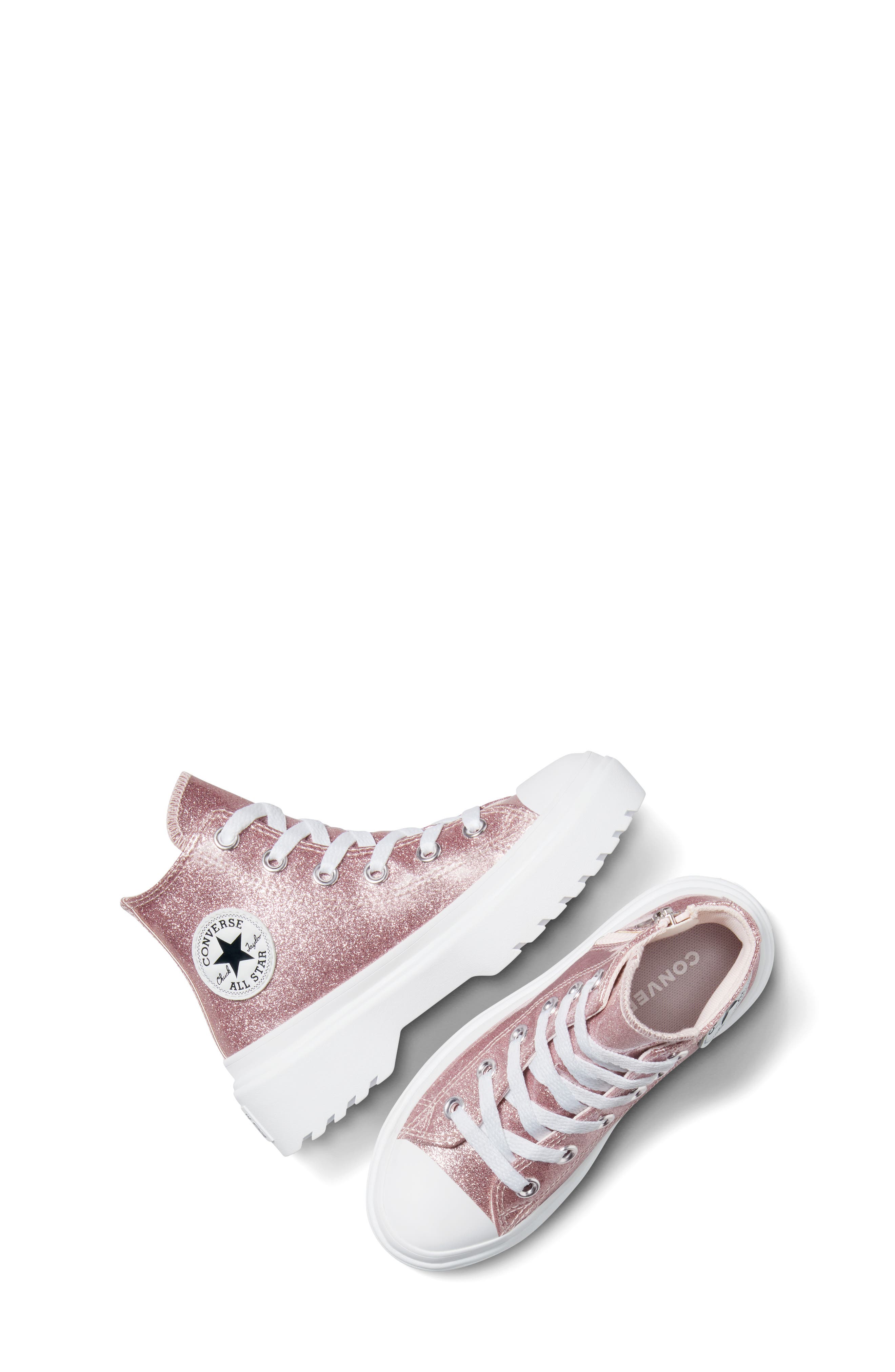 Converse Kids' Chuck Taylor<sup>®</sup> All Star<sup>®</sup> Lift Hi Sneaker  Chuck Taylor<sup>®</sup> All Star<sup>®</sup> Lift Hi Sneaker, Alternate, color, Blush Hush/ White/ Blush Hush