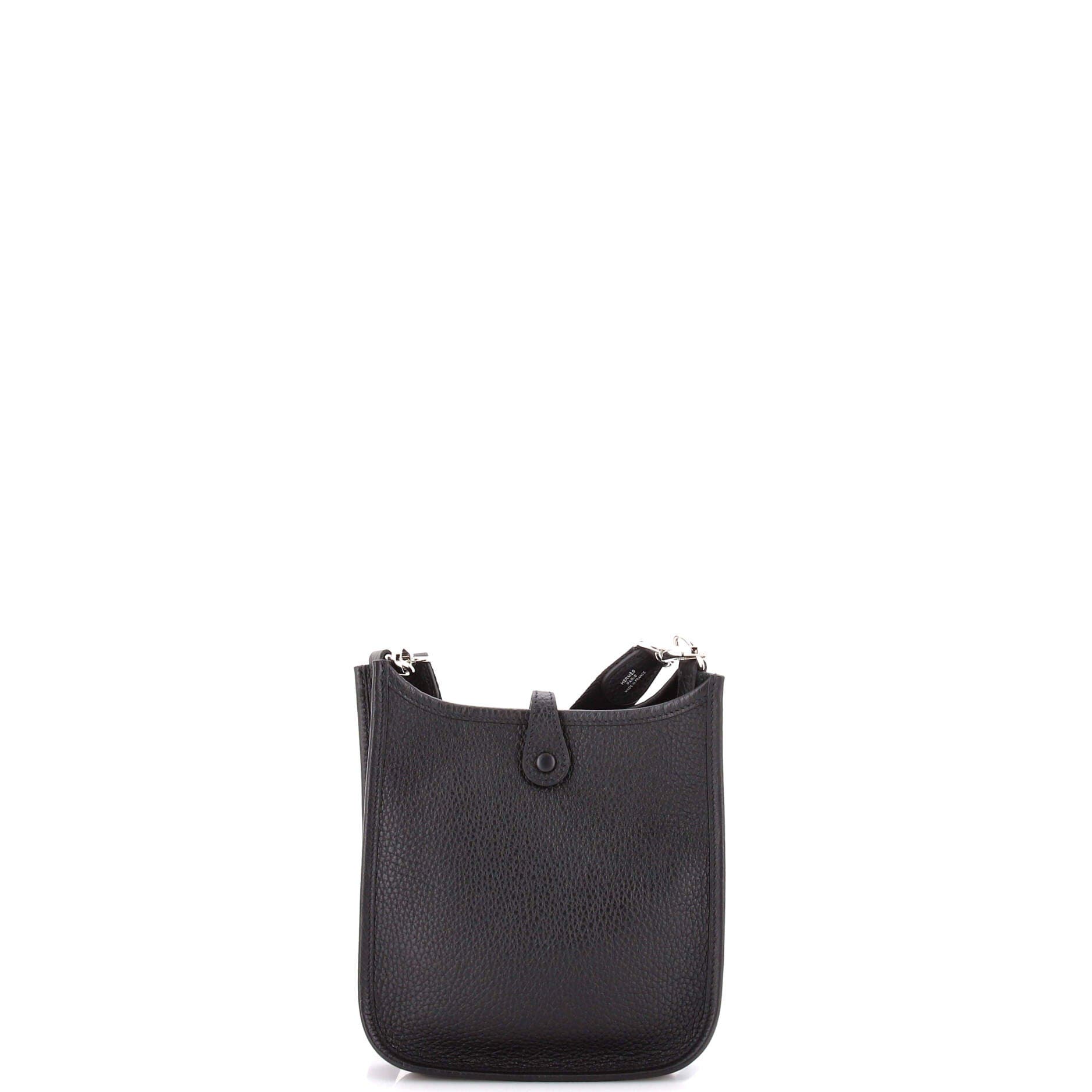 Pre-Owned Hermes Evelyne Bag Gen III Clemence TPM, Alternate, color, Noir