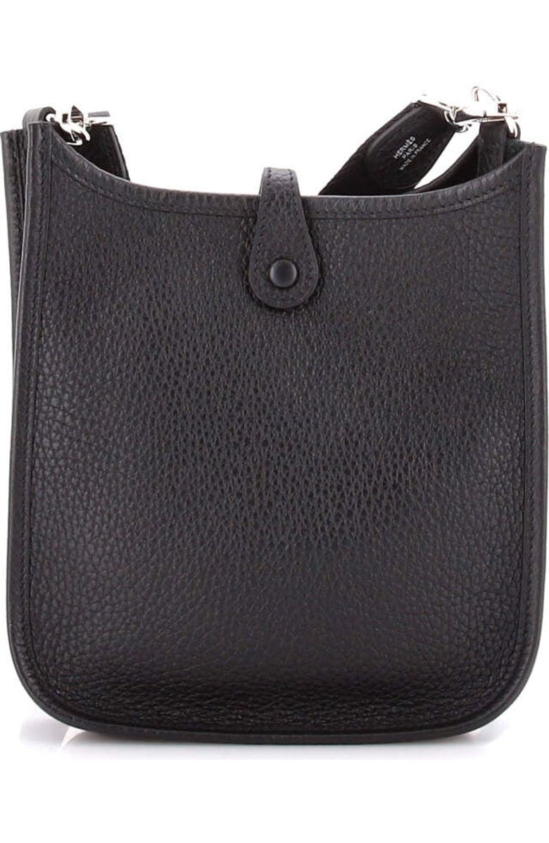 Pre-Owned Hermes Evelyne Bag Gen III Clemence TPM, Alternate, color, Noir