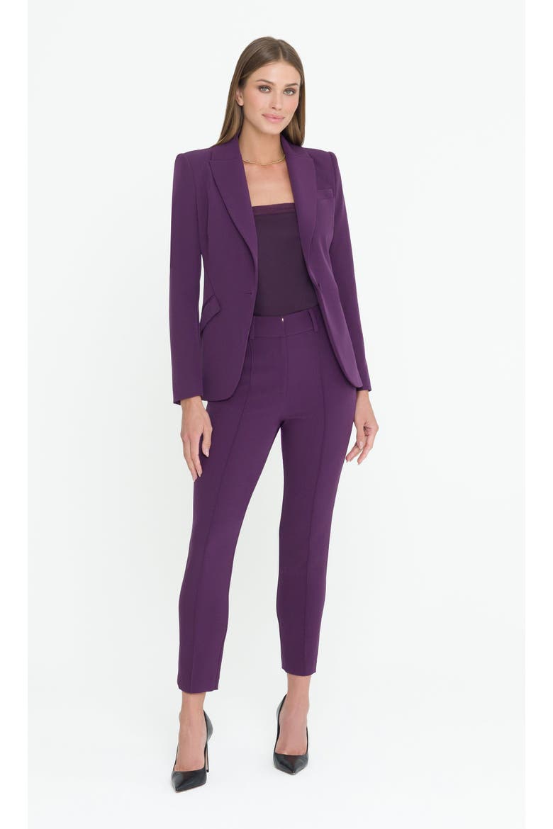 Vera Crepe Blazer, Alternate, color, Purple