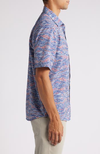 Bahama Coast Monte Rio Geo IslandZone<sup>®</sup> Short Sleeve Button-Up Shirt