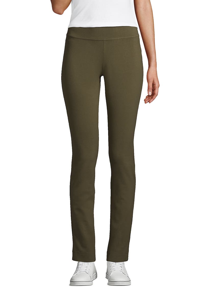 Starfish Mid Rise Slim Leg Pants, Alternate, color, Forest Moss