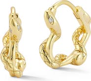 GLAZE JEWELRY Snake Huggie Hoop Earrings