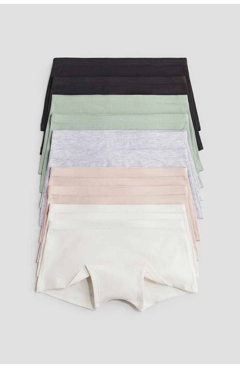 H&M 10-pack boxer briefs, Main, color, Green/Light Pink