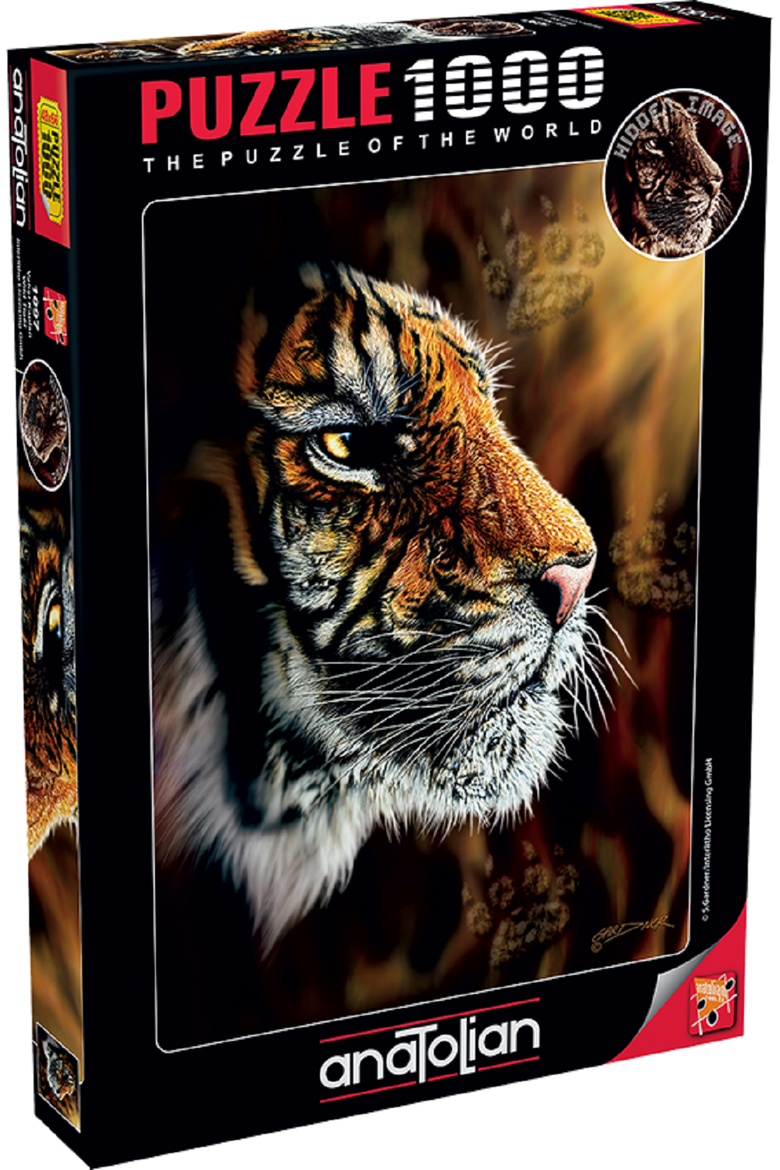 Wild Tiger 1000 piece Jigsaw Puzzle for Adults, Main, color, Multicolor