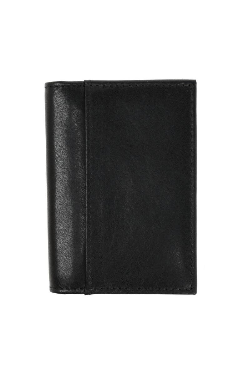 Trafalgar Tennyson Bi-Fold ID Window Leather Card Case, Alternate, color, Black