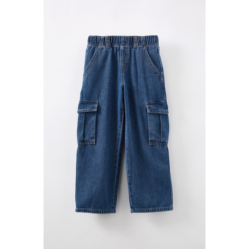 Cotton On Kids Kid's Taylor Cargo Pant In Bondi Mid Blue