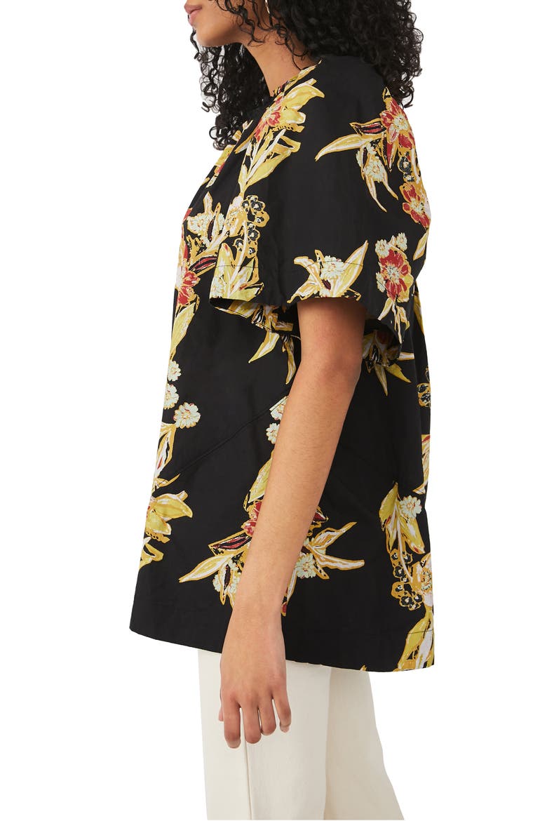 Jodie Floral Cotton Tunic, Alternate, color, NIGHT COMBO
