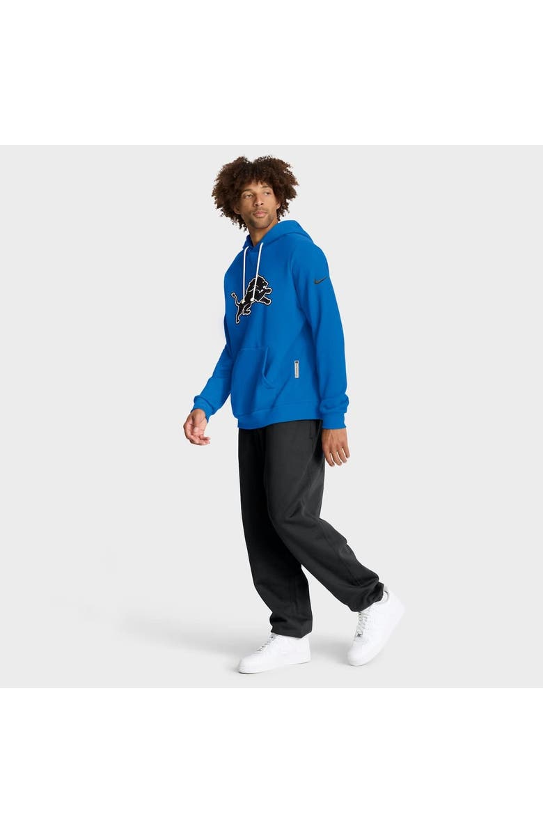 Nike Men's Nike Blue Detroit Lions Sideline Initial Home Performance Pullover Hoodie, Alternate, color, Blue