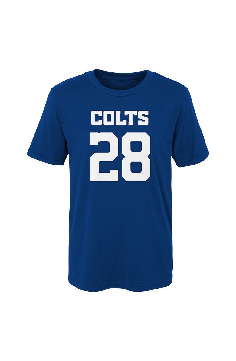 Outerstuff Youth Jonathan Taylor Royal Indianapolis Colts Mainliner Player Name & Number T-Shirt, Alternate, color, 