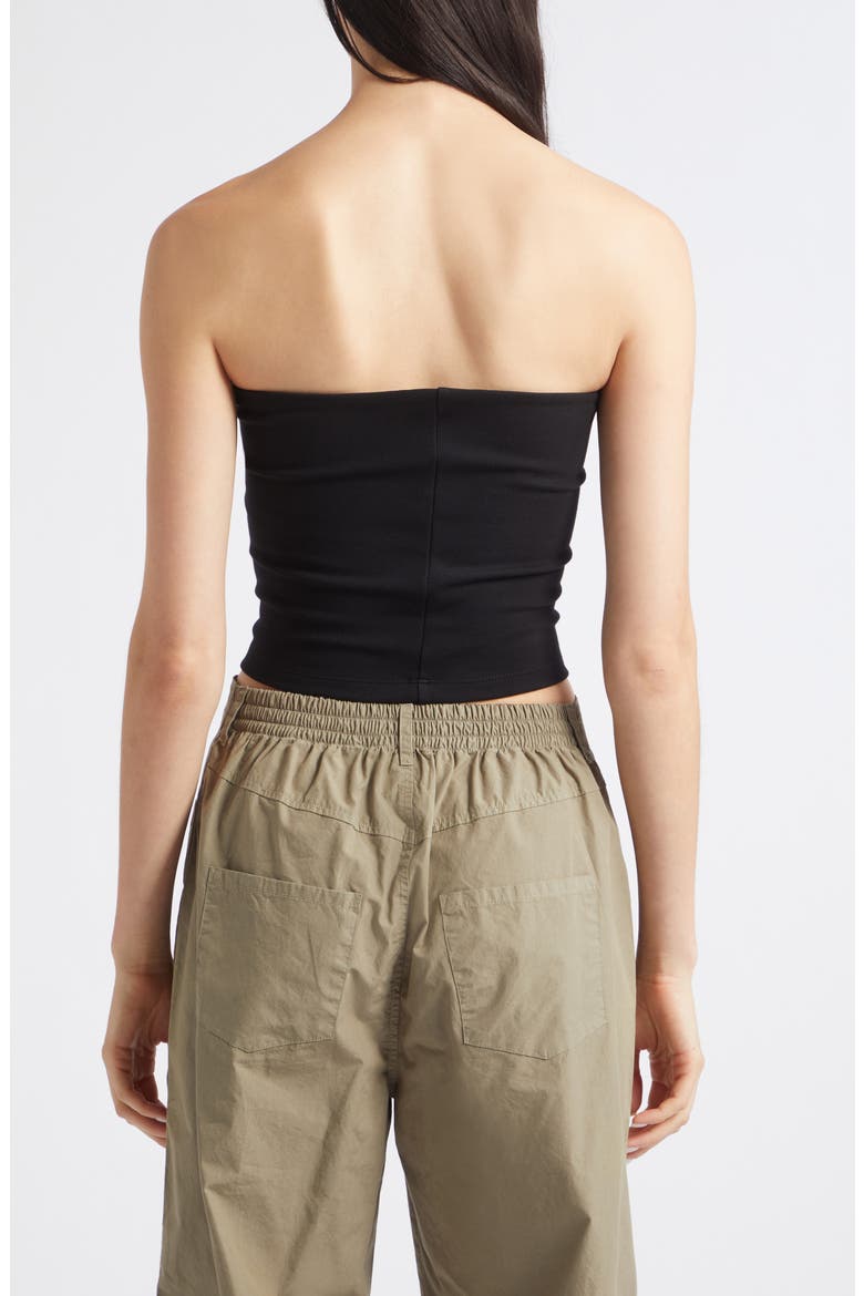 Rio Bandeau Top, Alternate, color, BLACK