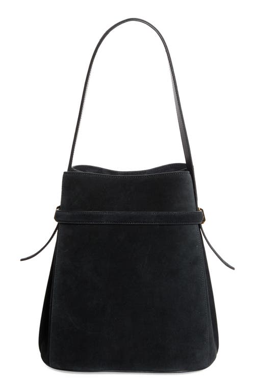 Totême Toteme Belted Suede Bucket Bag